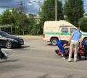 На Демидовской плотине мотоциклист сбил пешехода