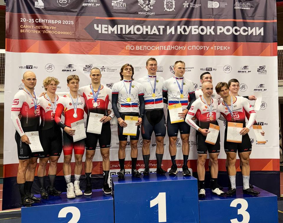 Велогонщики команды «Марафон-Тула» завоевали шесть медалей на чемпионате России 