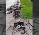 В Туле длинномер уничтожил тротуар в ЖК «Молодежный» 