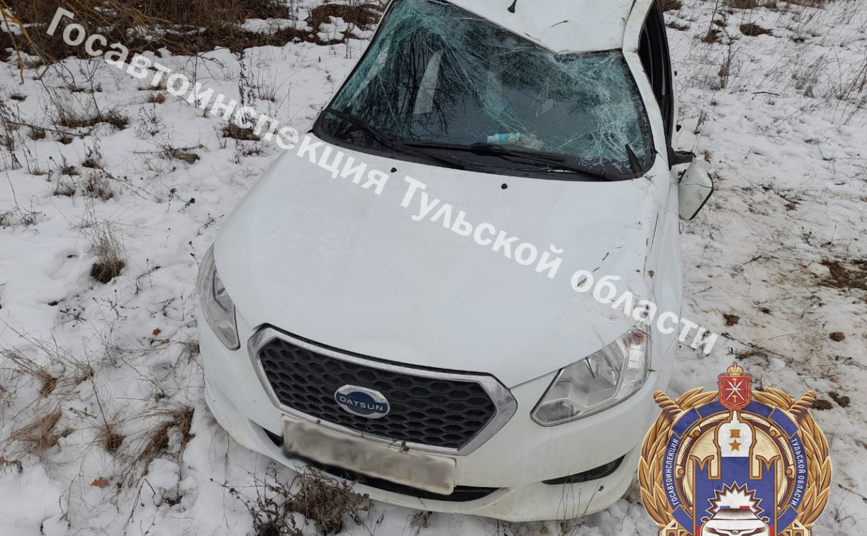 В Каменском районе автоледи на Datsun улетела в кювет