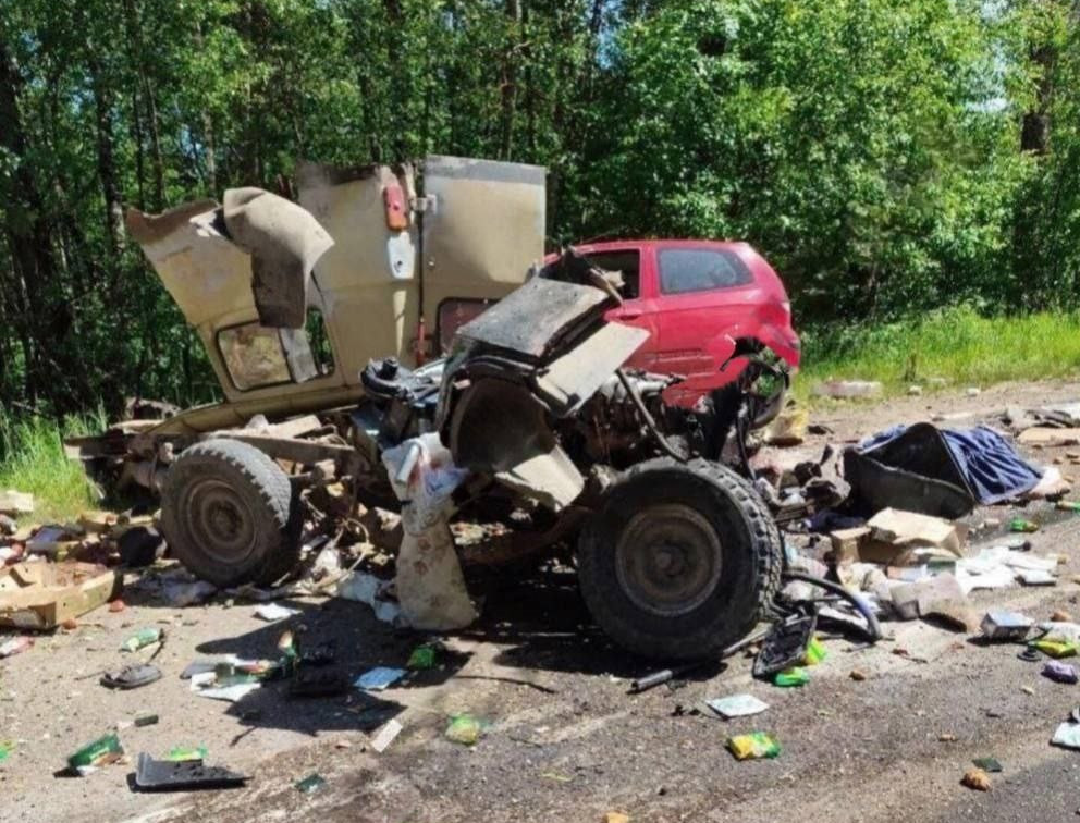 В Тульской области в тройном ДТП с грузовиком погиб человек