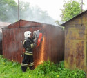  Утром 28 мая в Туле загорелся гаражный блок