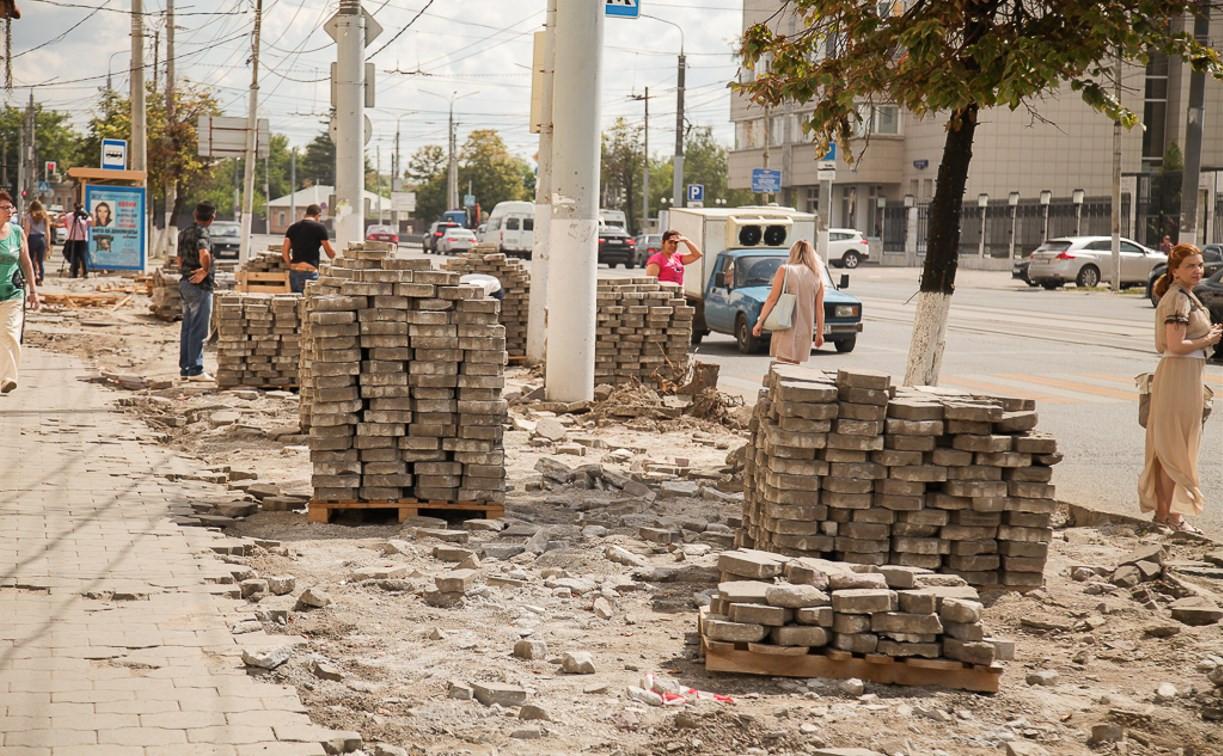 В Туле на ремонт тротуара на ул. Советской потратят около 22 млн рублей