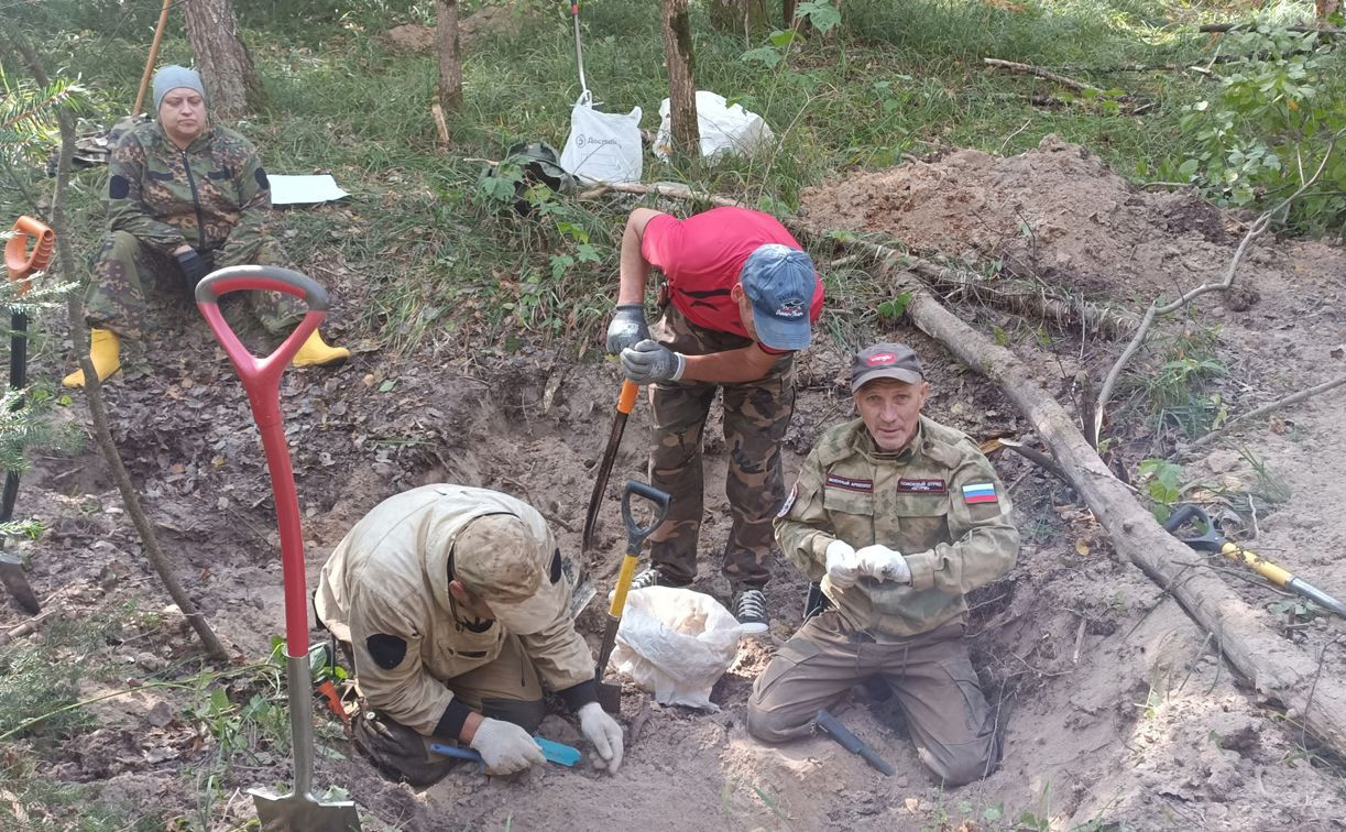 Поисковики тульского отряда «Штурм» нашли останки ещё 47 красноармейцев 