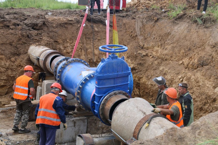 В Туле завершают перекладку четвертого участка магистрального водовода от Обидимо-Упкинского водозабора