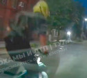 В Туле питбайкер врезался в машину на глазах экипажа ДПС