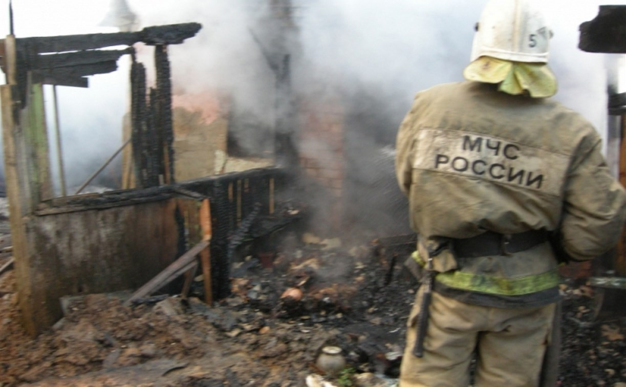 В горящем доме в Щёкинском районе погибли три человека