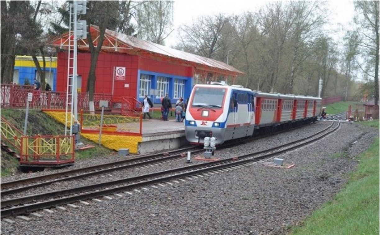 В Новомосковске состоялось открытие нового сезона Детской железной дороги