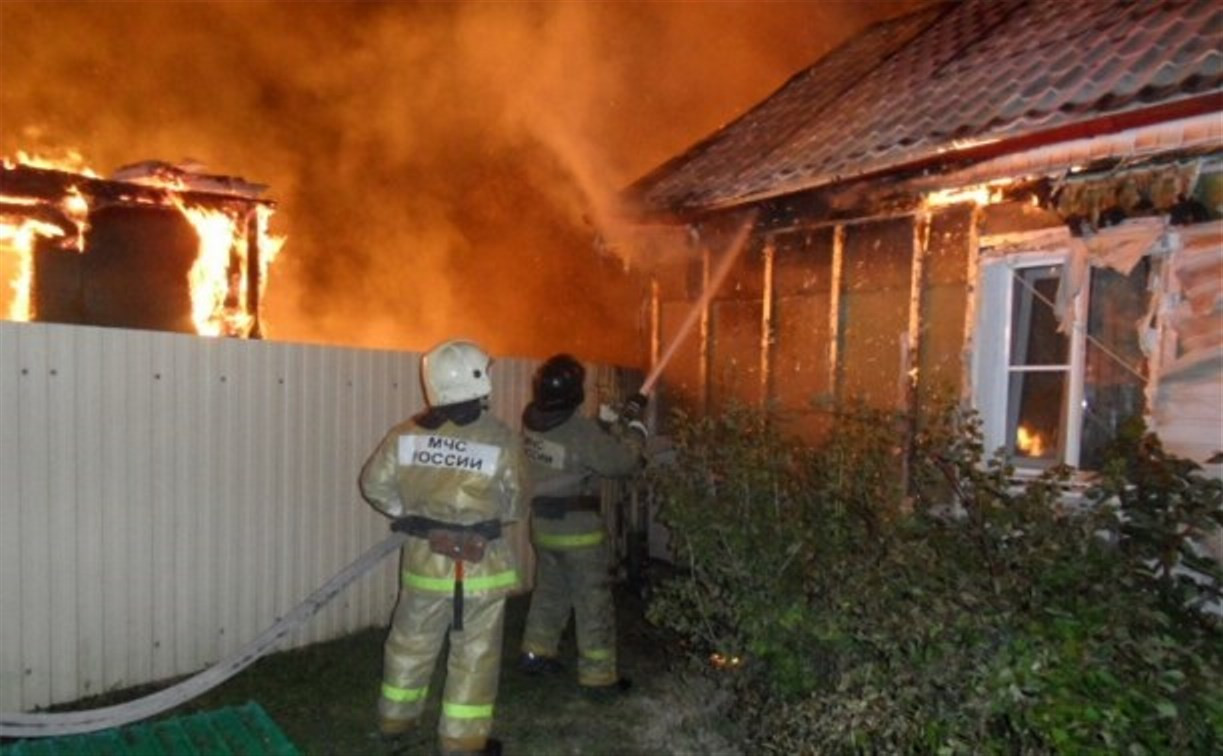 В Скуратово на пожаре пострадал мужчина 