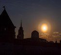 Тульский фотограф запечатлел пыльцевую корону вокруг солнца