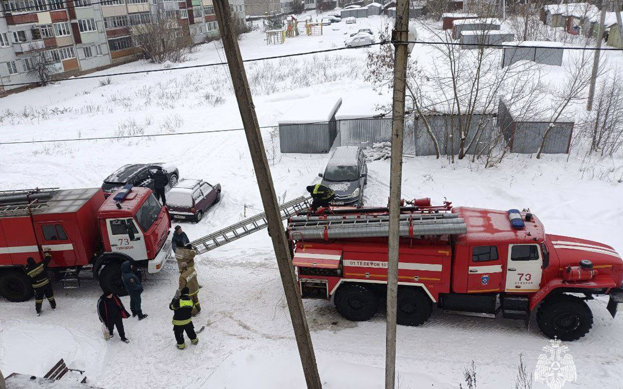 На пожарах в Тульской области эвакуировали 13 человек
