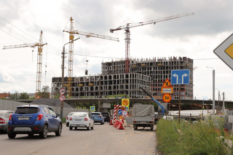 Из-за строительства моста в Туле до августа перекроют движение на кольце ул. Мосина