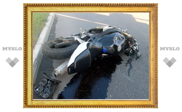 В Туле джип сбил мотоциклиста