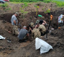 Под Новомосковском найдены останки красноармейцев, погибших в 1941 году