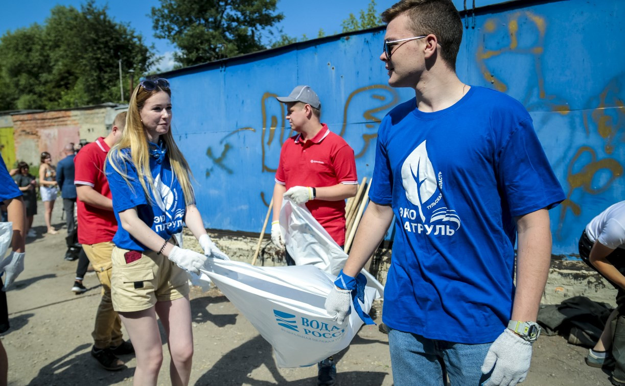 В Новомосковске очистили исток и русло реки Дон