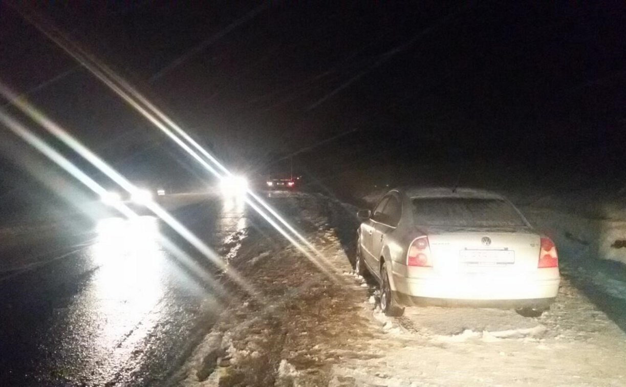 Под Тулой пешехода сбили два автомобиля