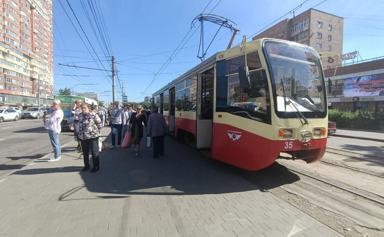 На отремонтированном участке проспекта Ленина пустили трамваи