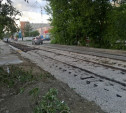 В Туле продолжается ремонт трамвайных путей