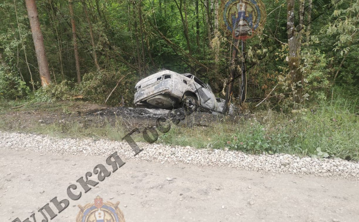 В Алексинском районе «десятка» врезалась в дерево и загорелась: водитель погиб