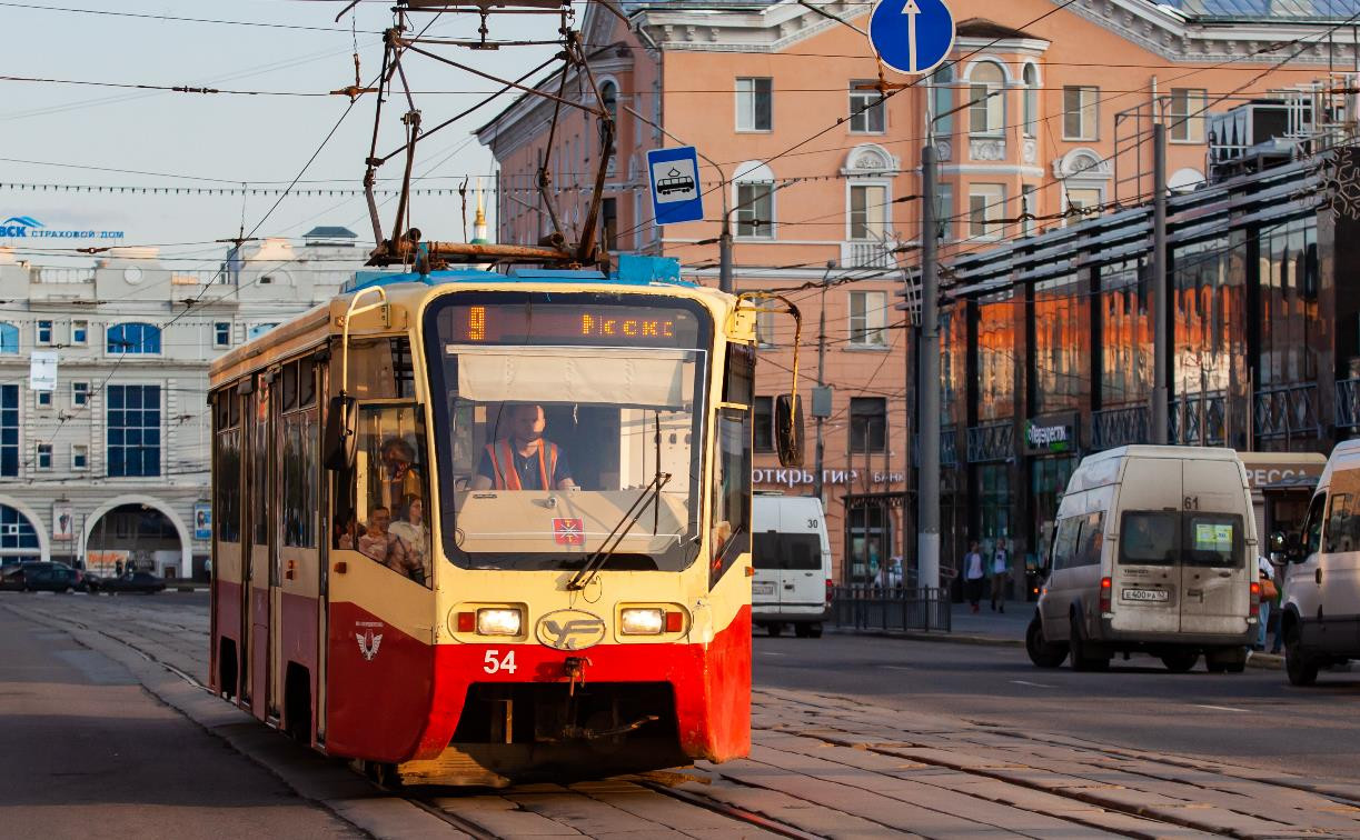 В День города в Туле ограничат движение трамваев по улице Советской 
