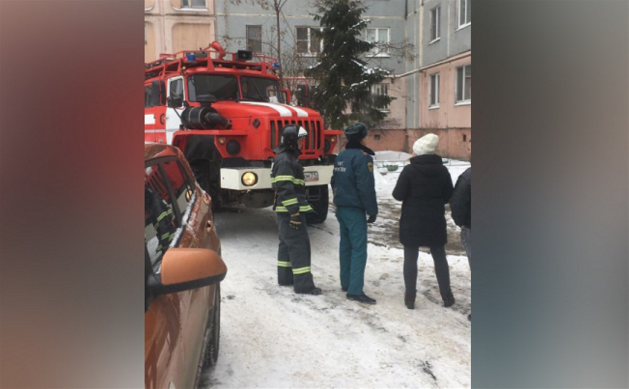 На ул. Пролетарской в Туле при пожаре пострадал мужчина