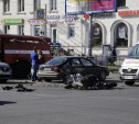 В Туле на пересечении ул. Лейтейзена и Красноармейского проспекта сбили мотоциклиста