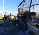 В Богородицком районе сгорел грузовик