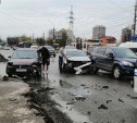 На пр. Ленина в Туле столкнулись три авто