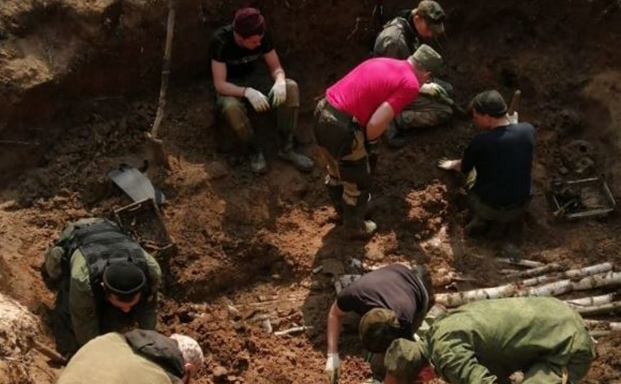 В массовом захоронении в Тульской области найдены бойцы 116-й отдельной морской стрелковой бригады