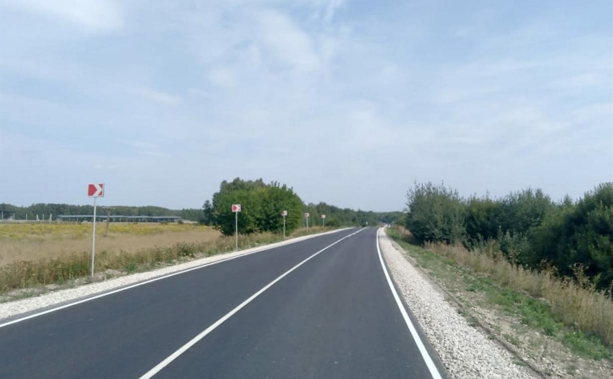 В Тульской области завершился ремонт самого протяженного участка дороги