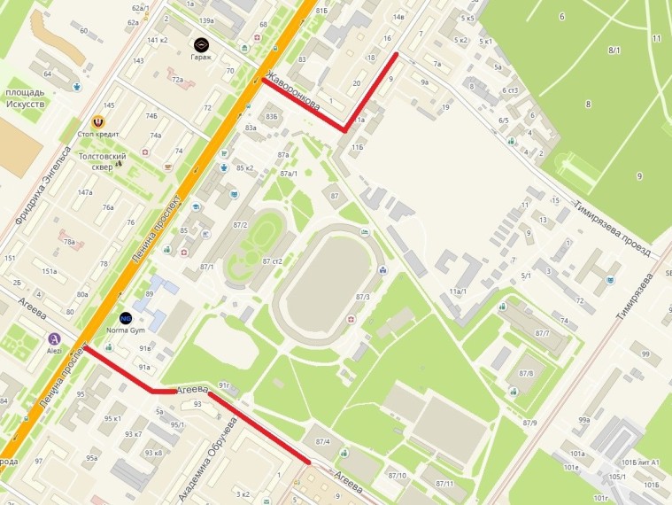 4 мая возле Центрального стадиона в Туле ограничат движение транспорта