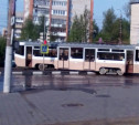 В Туле трамвай сошел с рельсов