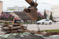 ремонт трамвайных путей на проспекте Ленина, Фото: 27