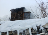 В тульском поселке Плеханово пожар уничтожил половину дома, Фото: 13