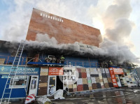 Пожар в кровельном центре на ул. Мосина, Фото: 18
