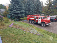 Учения пожарных в Донском, Фото: 1