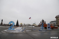 На площади Ленина сбили новогоднюю конструкцию, Фото: 1