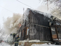 В Шатске загорелось общежитие, Фото: 2
