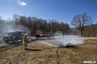 В Туле провели тренировку по тушению ландшафтного пожара, Фото: 18