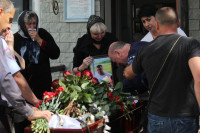 Жуткое ДТП в Суворове: проститься с погибшим полицейским пришли сотни человек, Фото: 24
