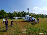 Жительницу Тульской области доставили в щекинскую больницу на вертолете, Фото: 5