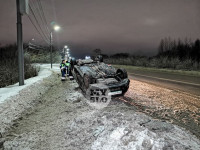 На ул. Рязанской пьяный перевернулся на автомобиле каршеринга, Фото: 4