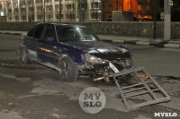 В Туле Mercedes сбил ограждение и приземлился на встречке, Фото: 6