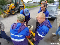 В тульском Мясново разрыли дорогу, чтобы отключить нарушителю газ, Фото: 7