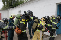 Тульские спасатели провели учения в теплодымокамере, Фото: 8