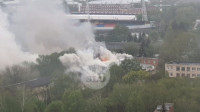 Пожар рядом со стадионом «Арсенал»: загорелся автосервис, Фото: 4