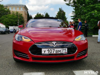 По Туле проехал кортеж из двух десятков электромобилей Tesla, Фото: 12