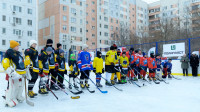 Во дворе на Пролетарской открылся новый хоккейный корт, Фото: 12