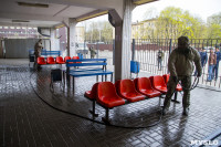В Туле десантники проводят дезинфекцию автостанций и автовокзалов, Фото: 53
