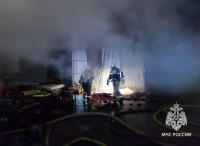 Пожар на Фрунзенской ярмарке, Фото: 1
